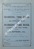 Book cover of Working Time Book from 4th October, 1920, and Working Time Book Passenger and Milk Trains, from 14th September, 1931 by South Western and Midland Railway Companies' Somerset and Dorset Railway